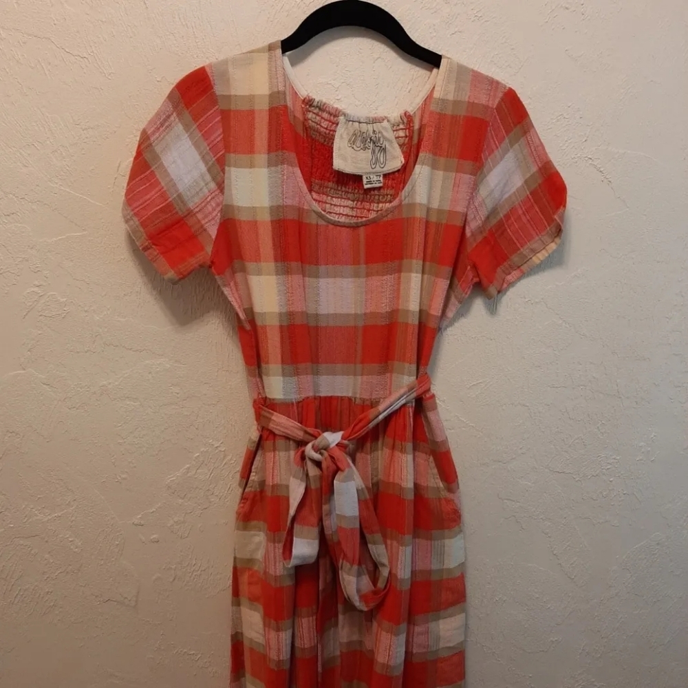 ❌️TRADED❌️ Ace & Jig Bonnie Plaid Picnic Dress XS - Picture 3 of 6